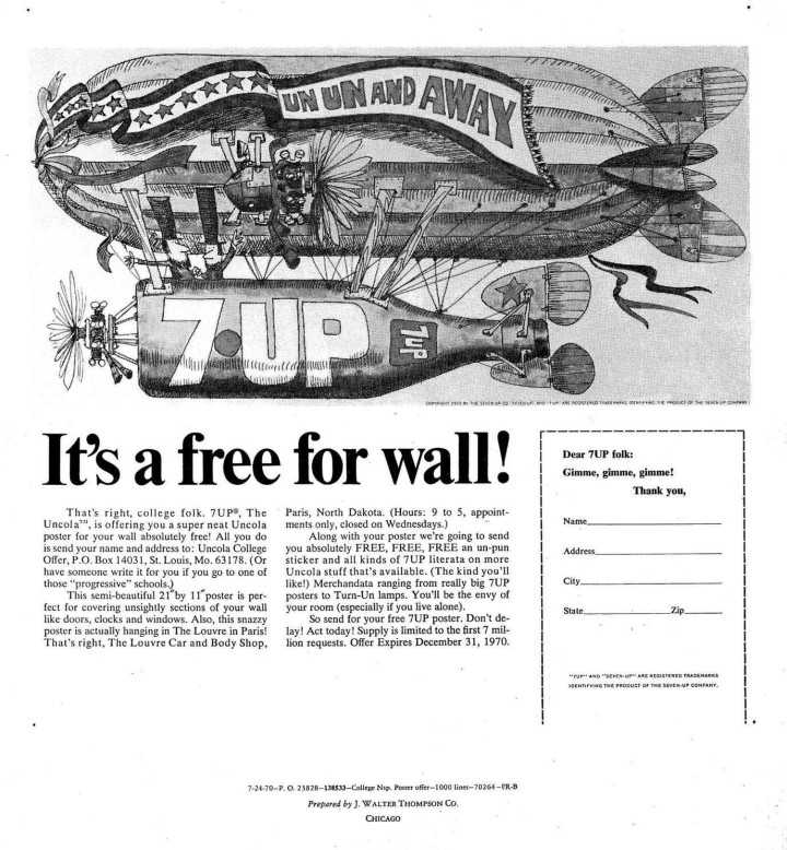 7UP free poster offer