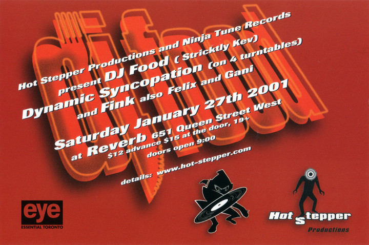 DJ Food Reverb flyer 2001