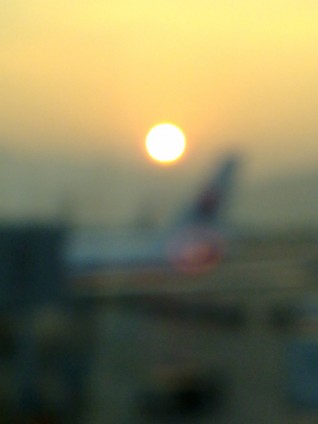 HK sunrise blur