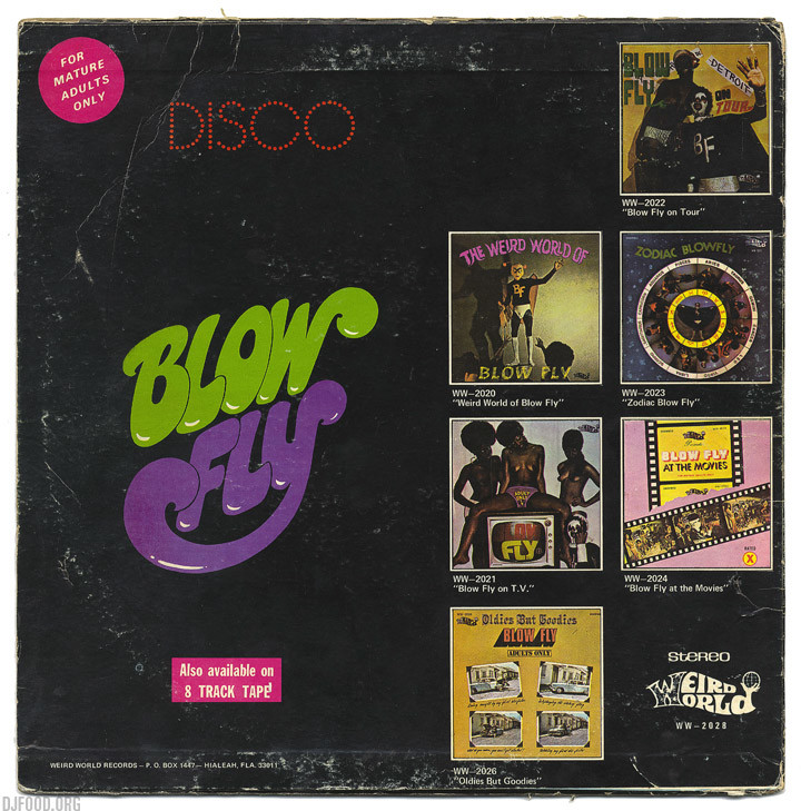 Blowfly Disco backweb