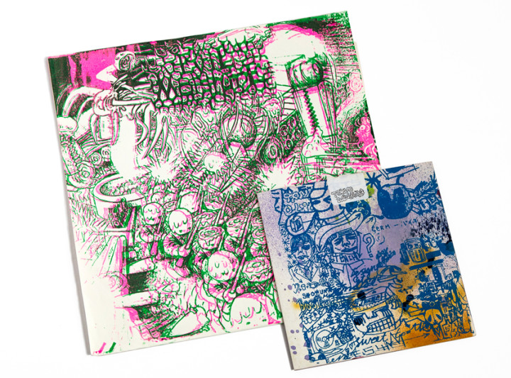 Evil Moisture 'Gak' - Tokyo Windbag 'Subway Lung' screen printed 12_ _ 7_ covers