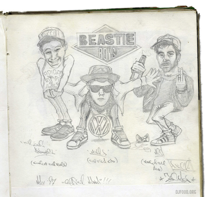 BeastieBoysKevinFoakesdrawing1987web