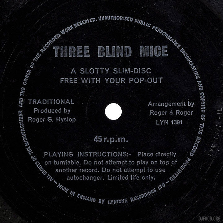Three Blind Mice label