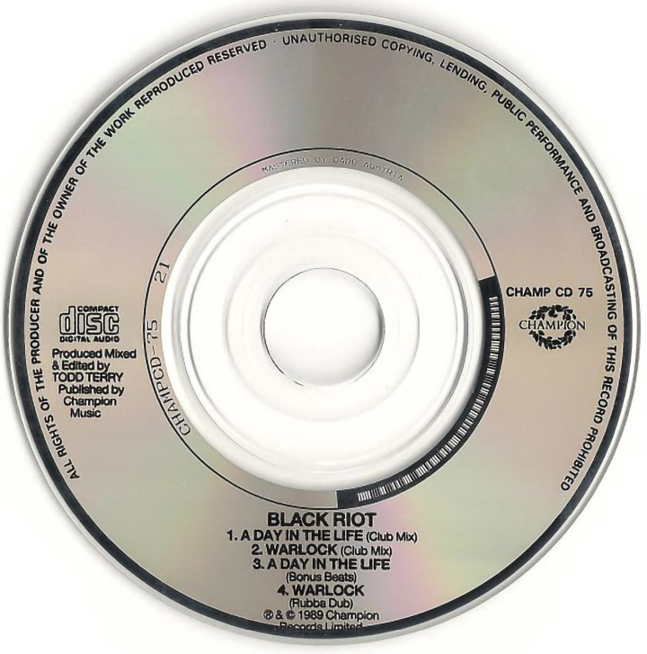 Black Riot disc