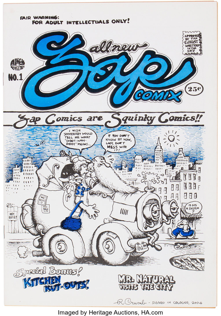 Zap 1 alt blue cover 1st print