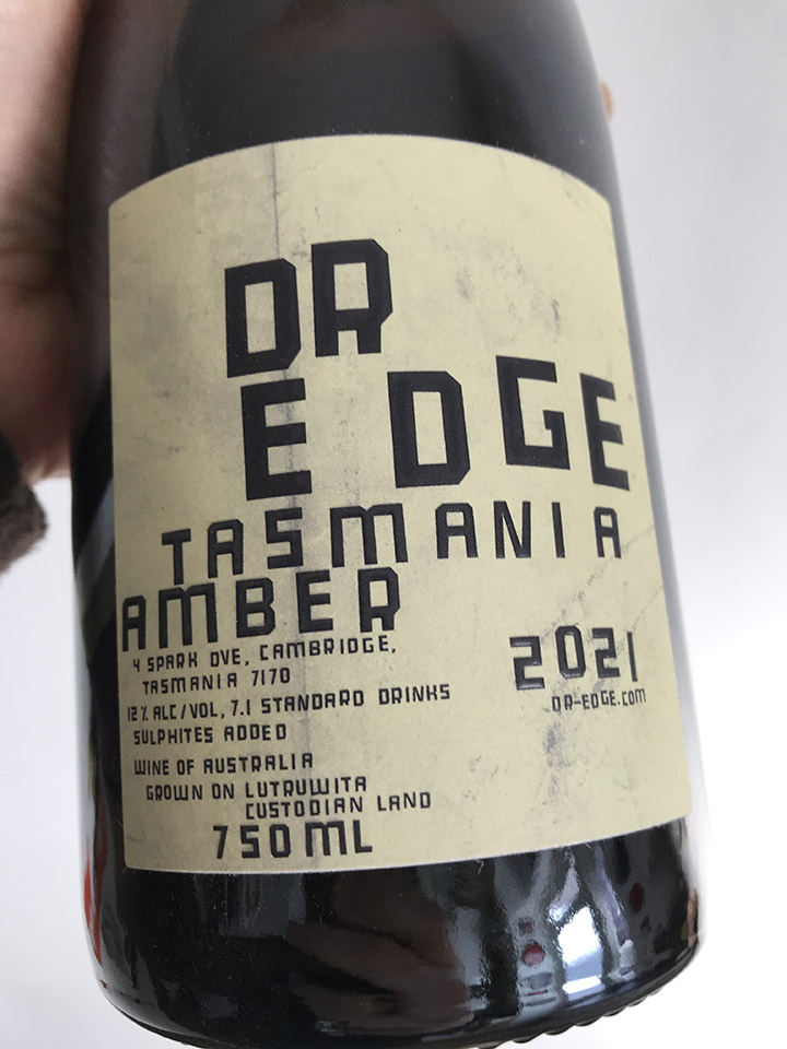 Dr Edge Amber label