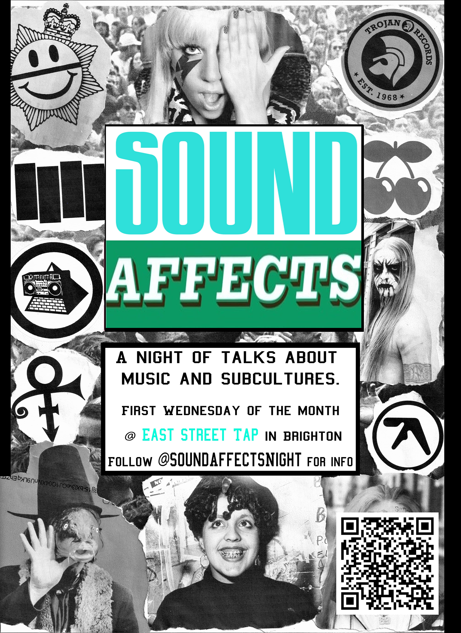 INVERT FIRST Wednesday QR Code Sound Affects poster