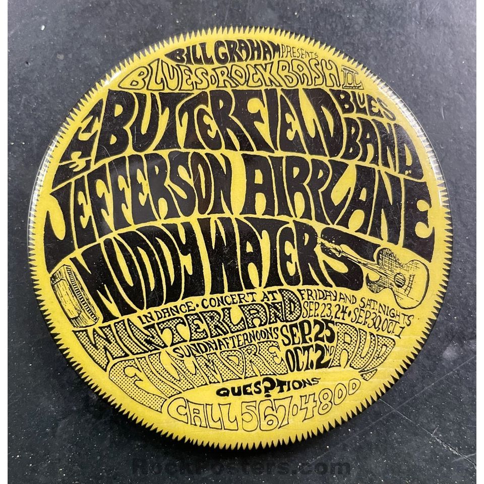 Jefferson Airplane - 1966 Promo Button