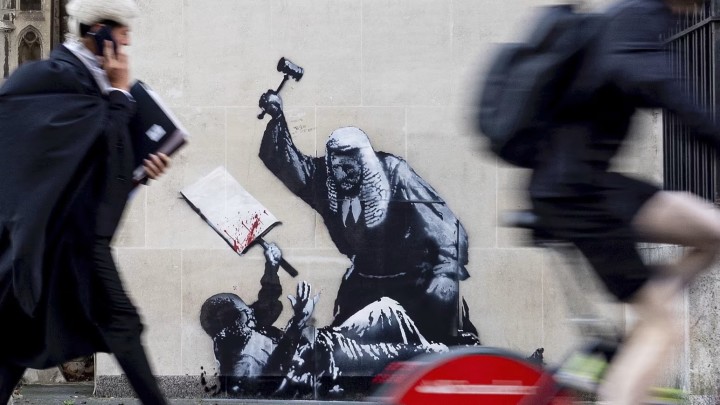 Banksy mural detail