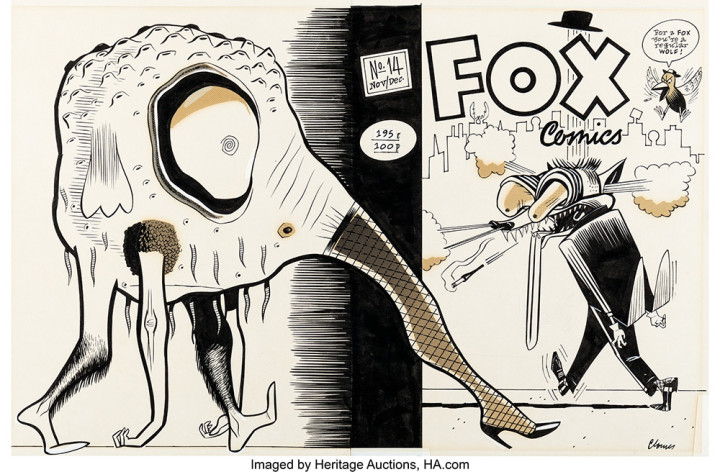 Dan Clowes Fox Comics cover 1986 web